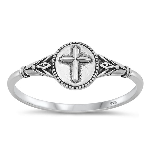 Silver Ring - Cross