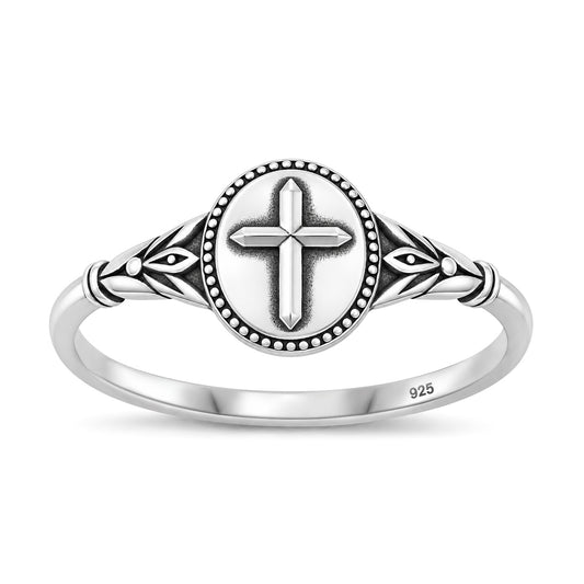 Silver Ring - Cross