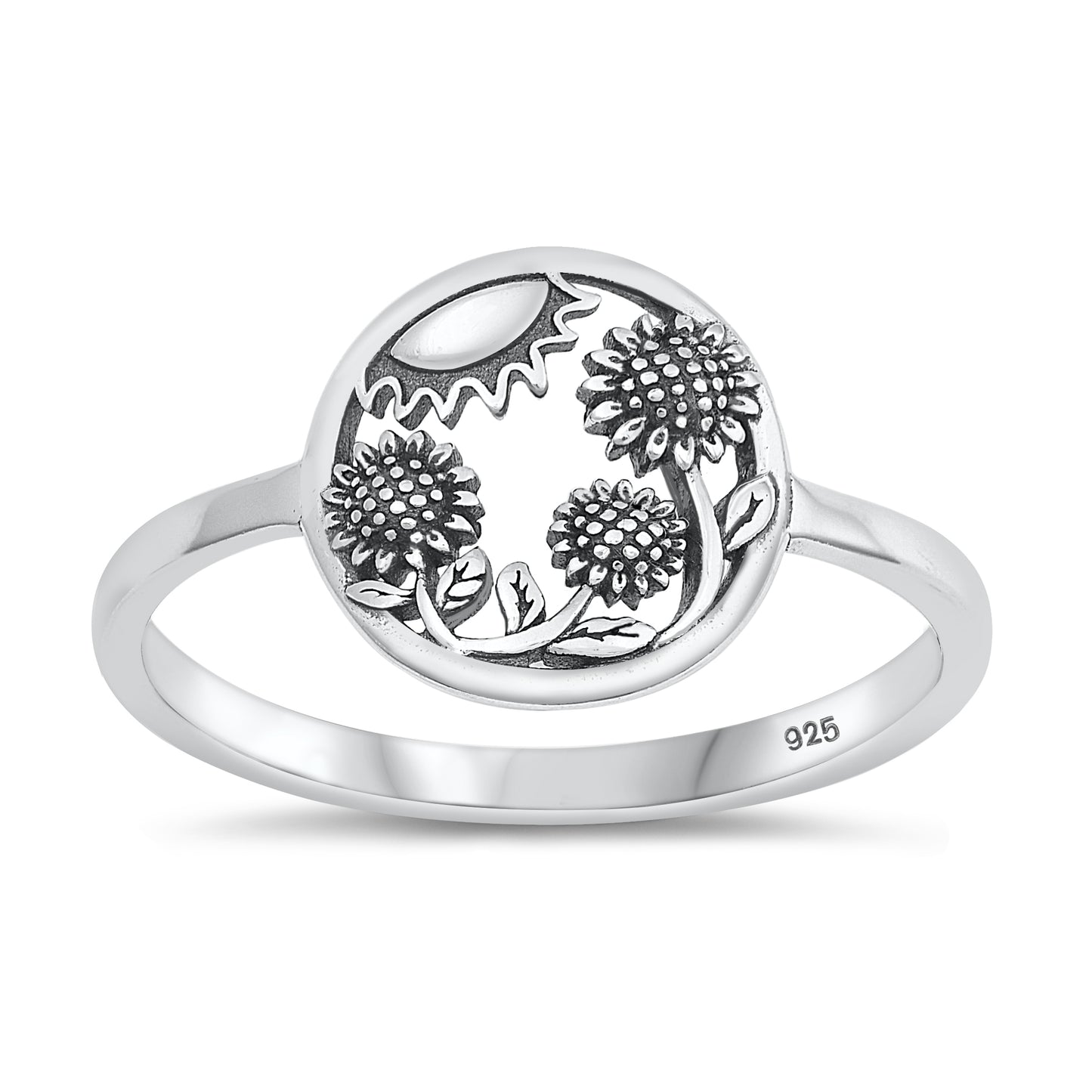 Silver Ring - Sunflower