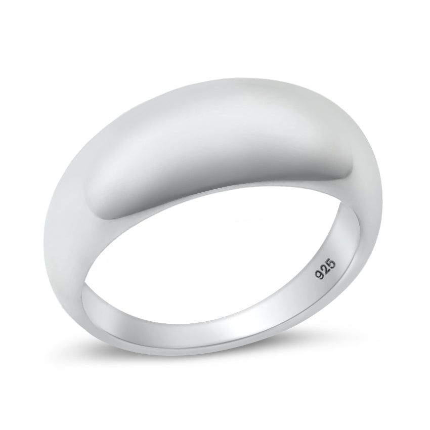 Silver Ring - Dome