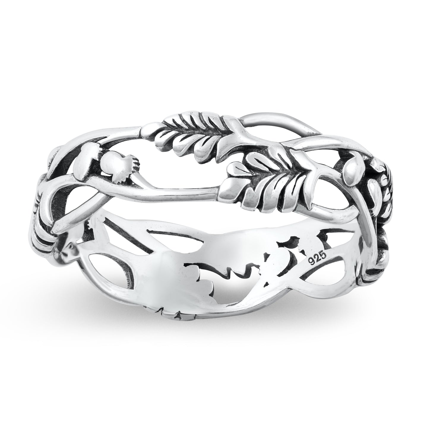 Silver Ring - Floral Vines