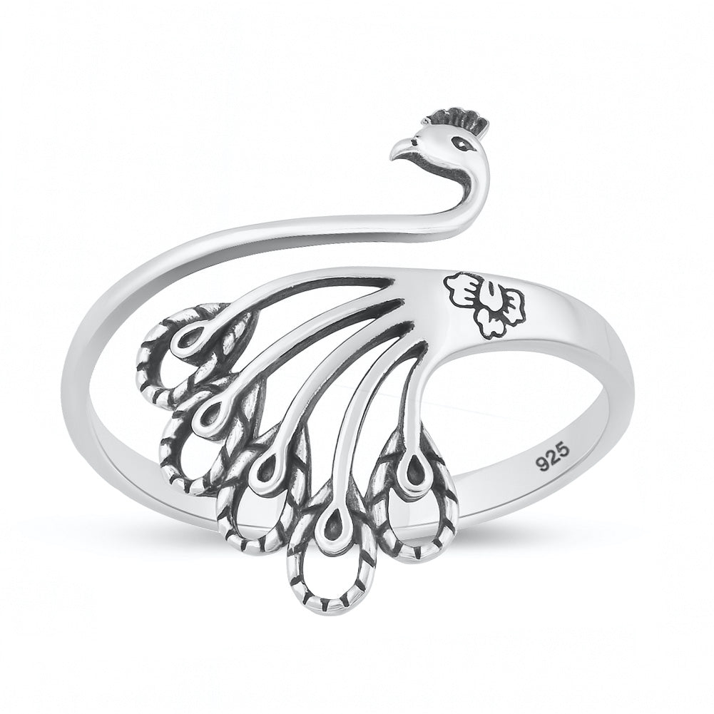 Silver Ring - Peacock