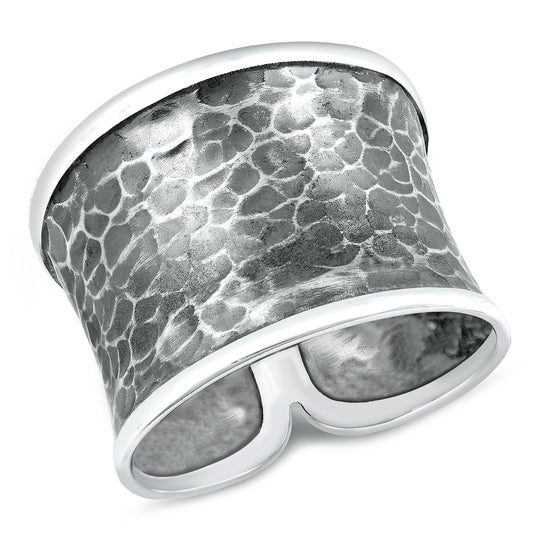 Silver Ring - Thai Hammered Design