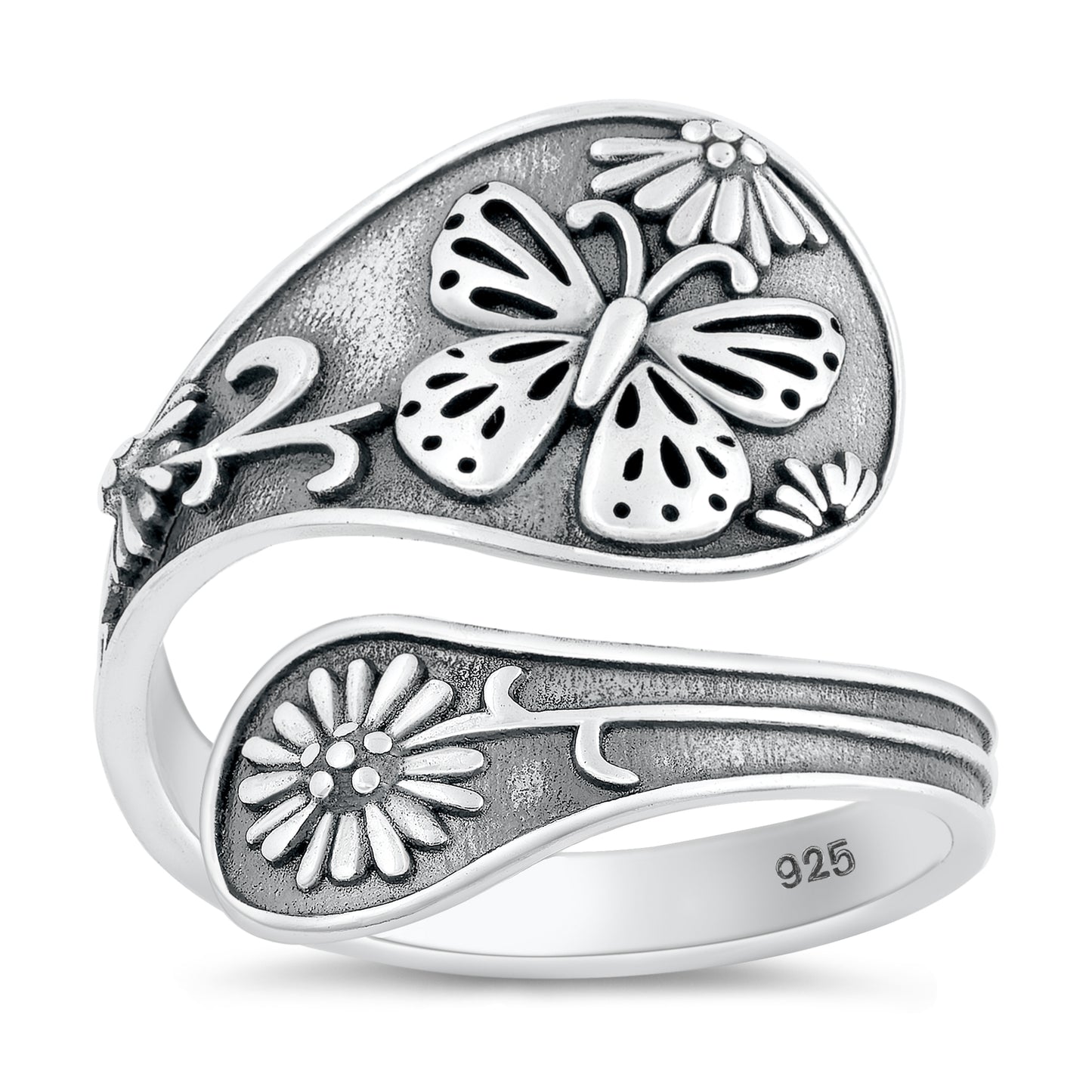 Silver Ring - Silver Spoon w/ Butterfly
