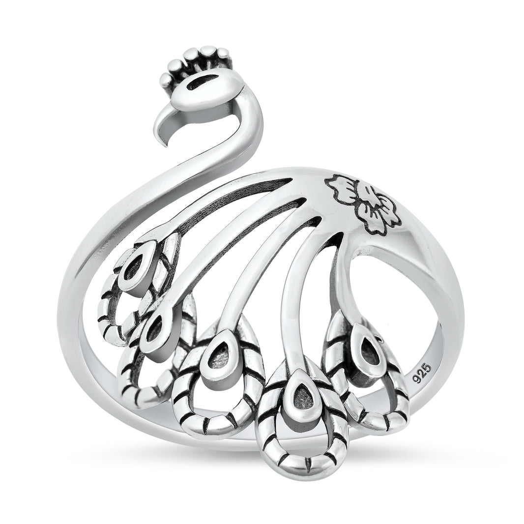 Silver Ring -  Peacock