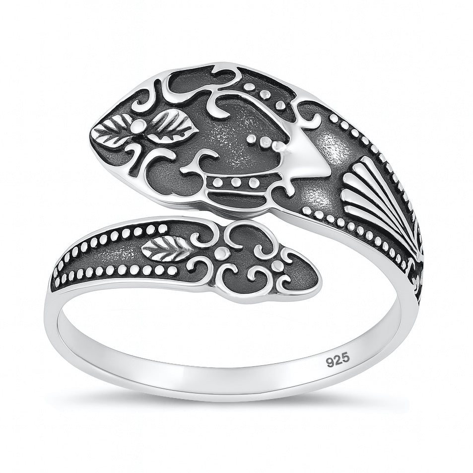 Silver Ring - Floral Silver Spoon