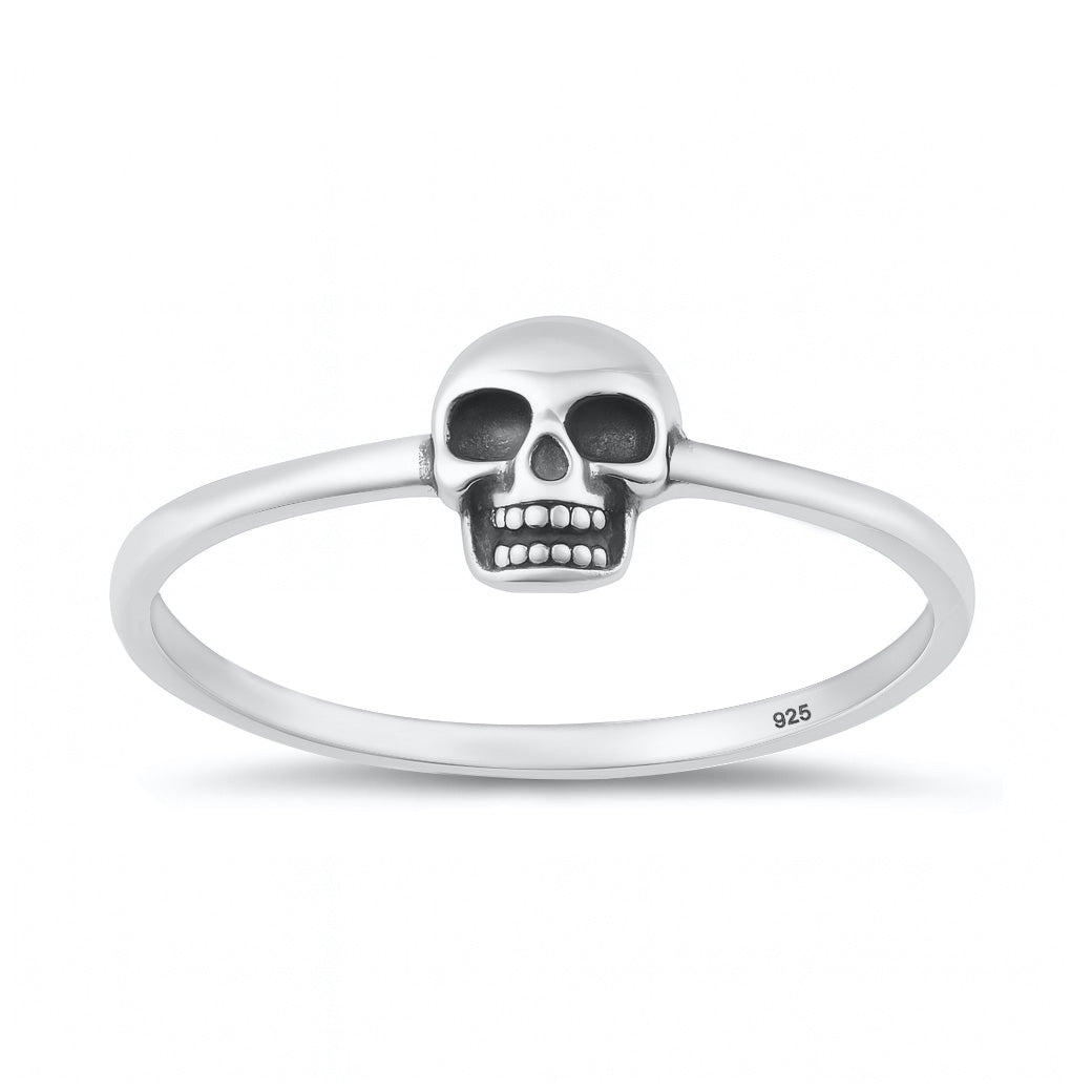 Silver Ring - Mini Skull