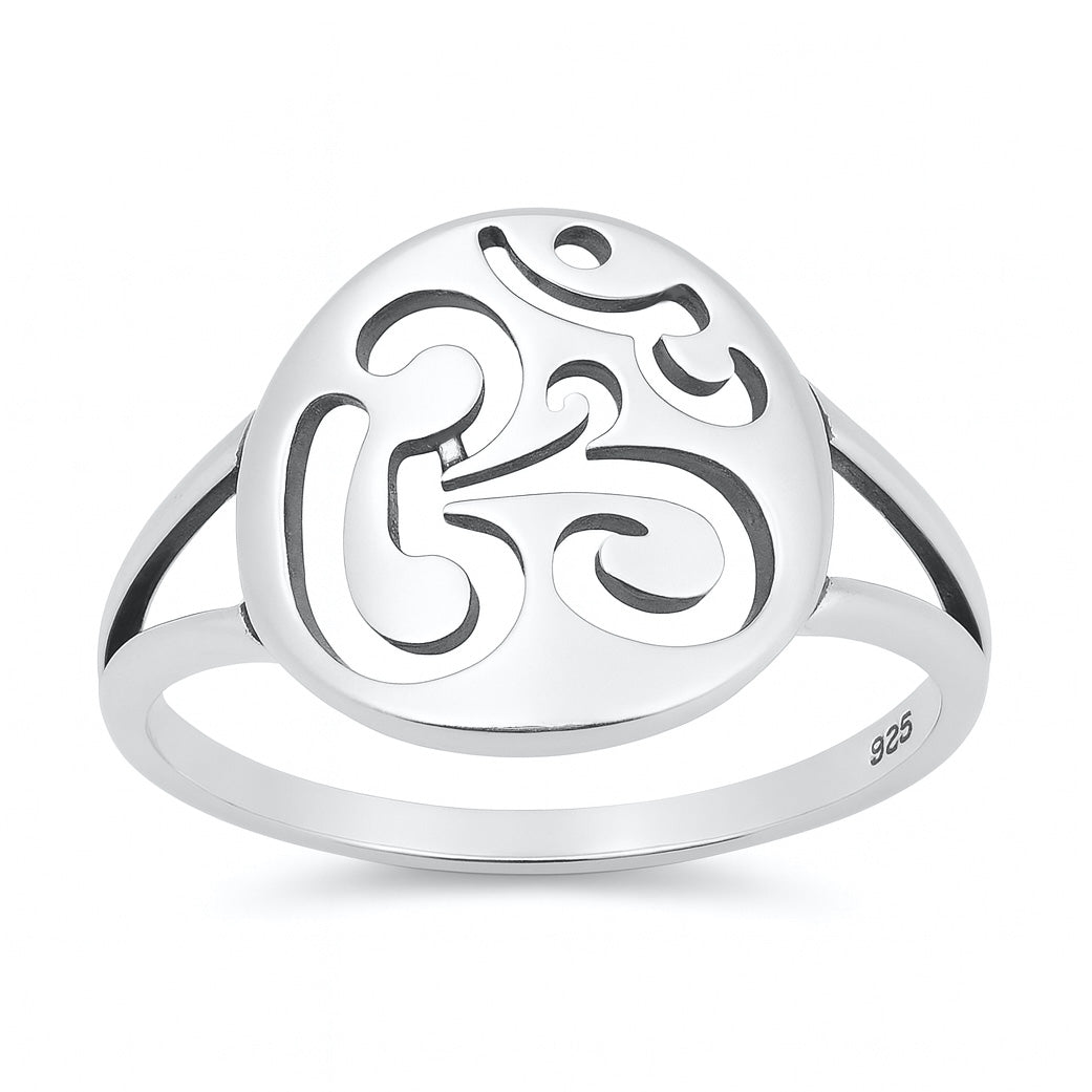 Silver Ring - Om Symbol