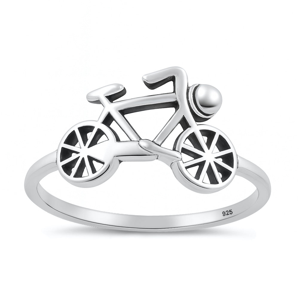 Silver Ring - Bicycle