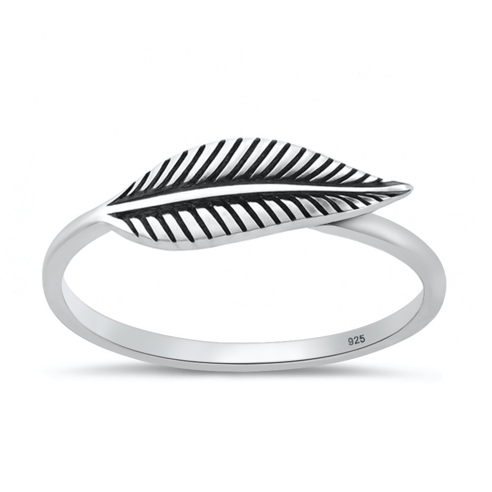 Silver Ring - Leaf