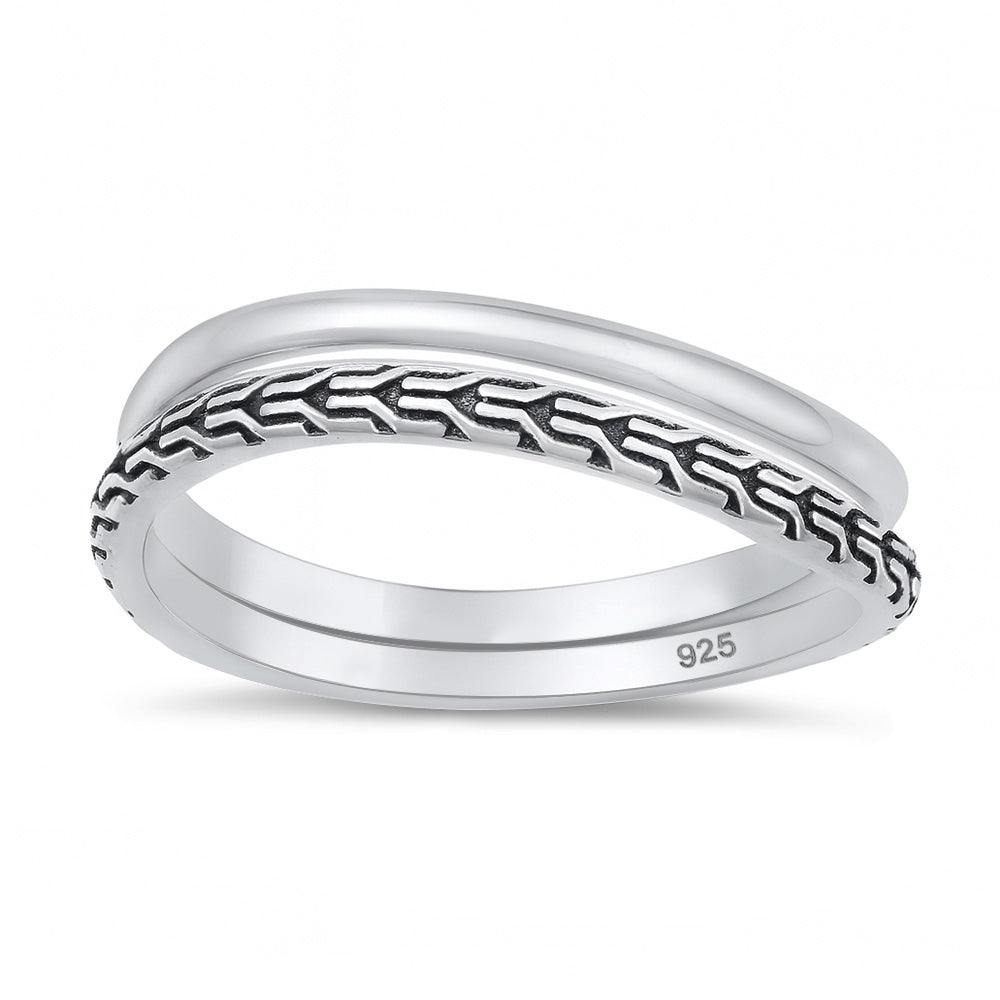 Silver Ring - Double Ring Set