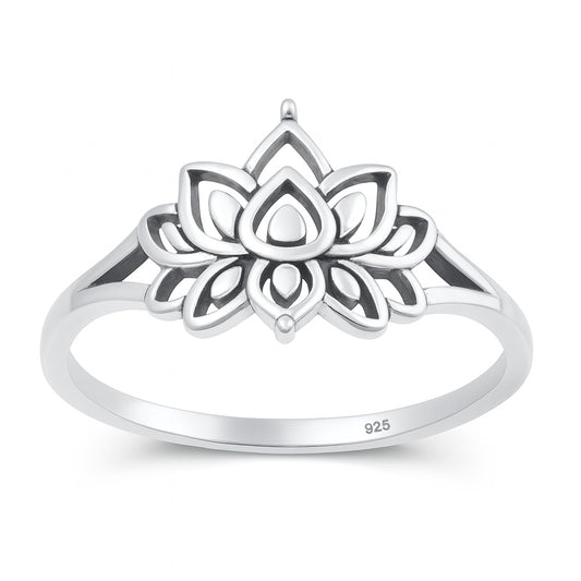 Silver Ring - Lotus