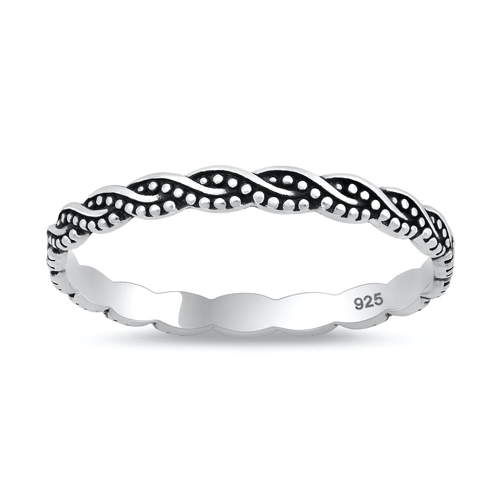 Silver Ring - Braided Band