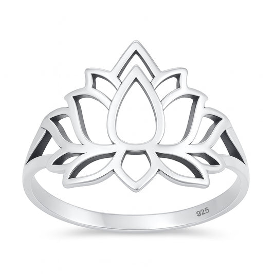 Silver Ring - Lotus