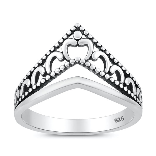 Silver Ring - V Shaped