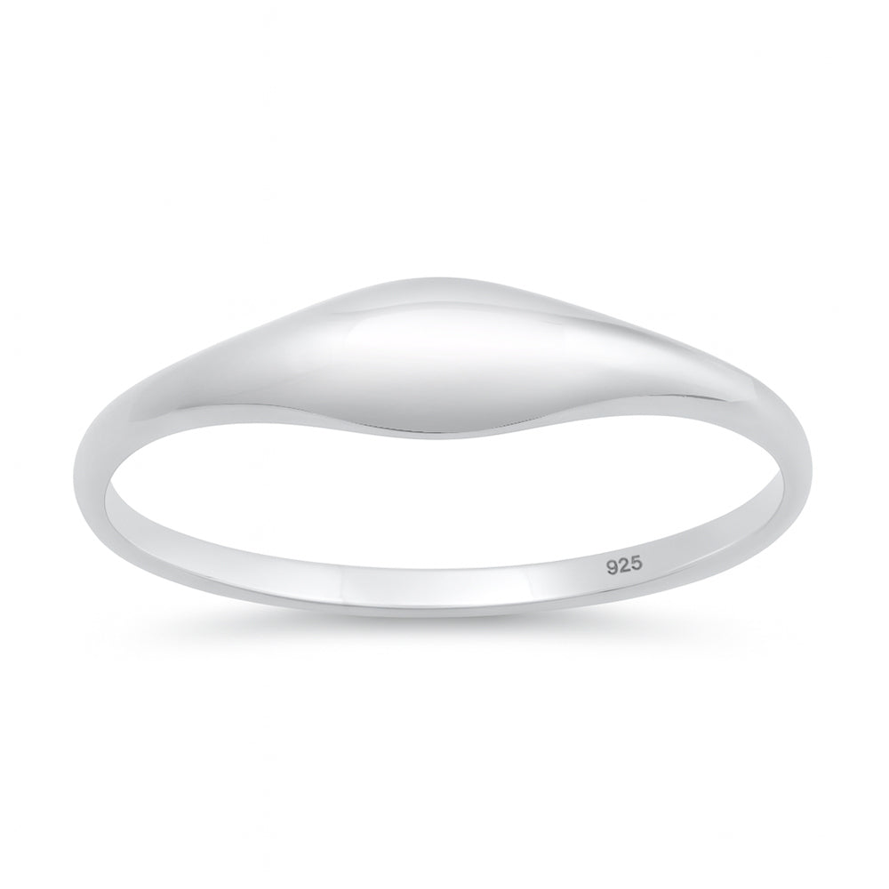 Silver Ring - Dome