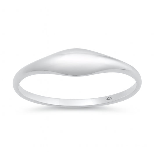 Silver Ring - Dome