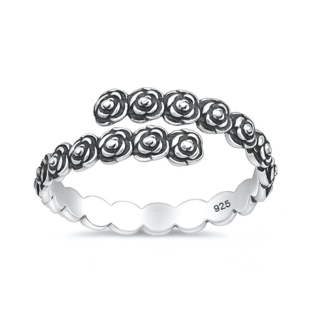 Silver Ring - Roses