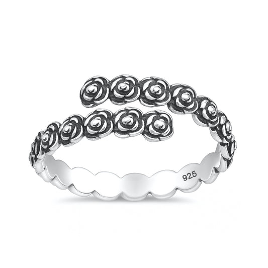 Silver Ring - Roses