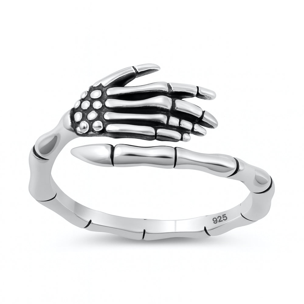 Silver Ring - Skeleton Hands