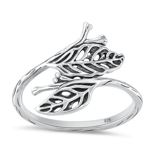 Silver Ring - Leaves