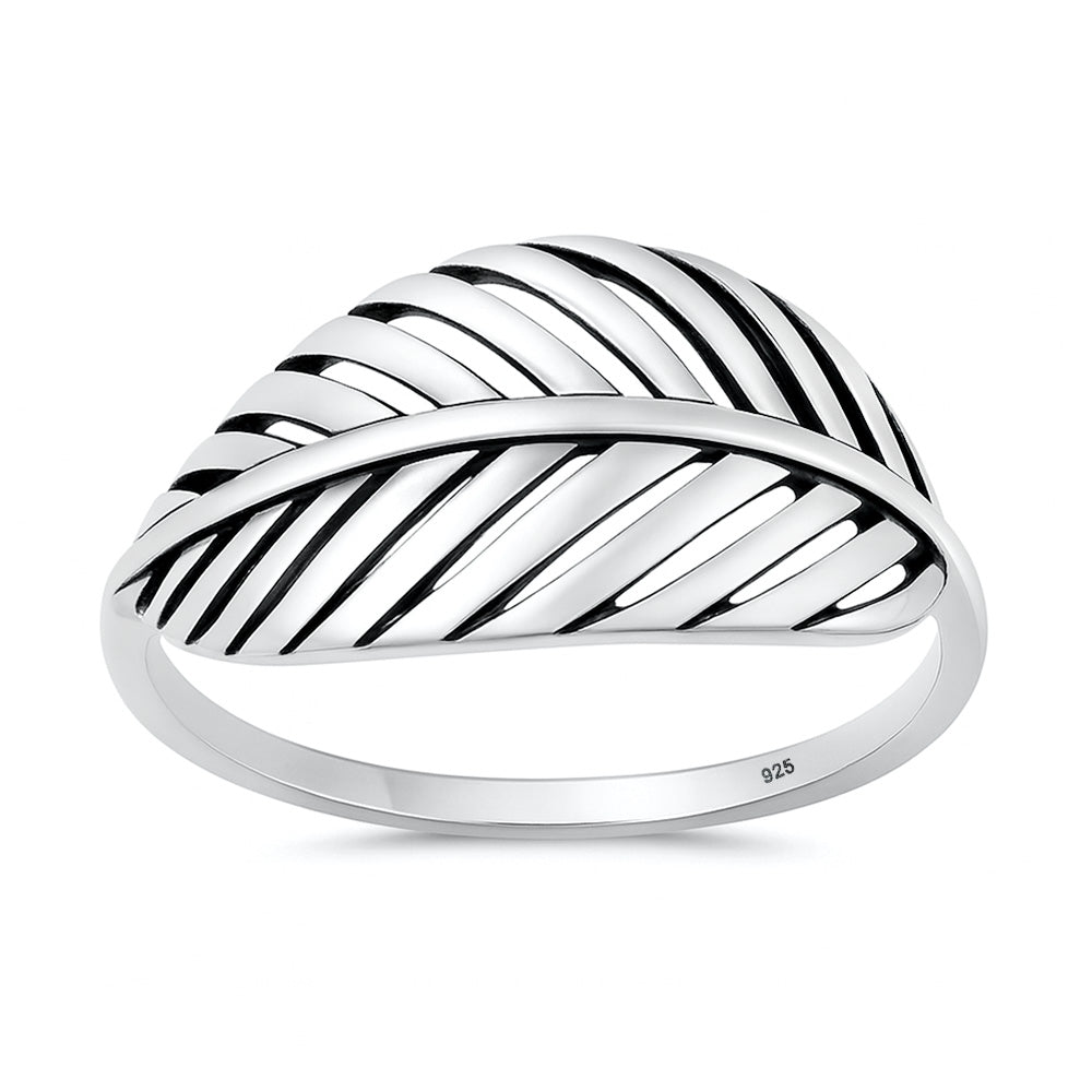 Silver Ring - Leaf