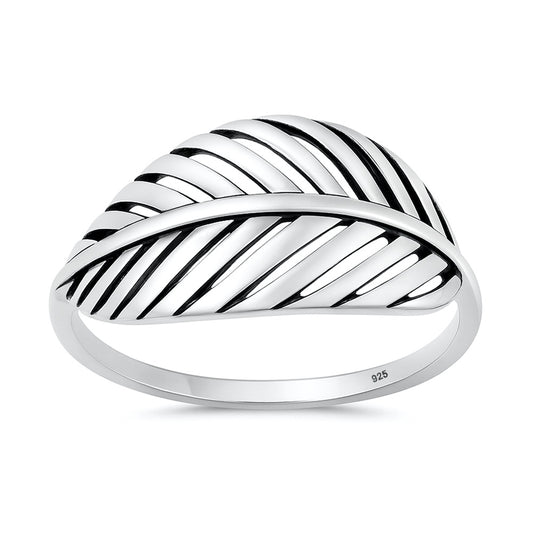 Silver Ring - Leaf