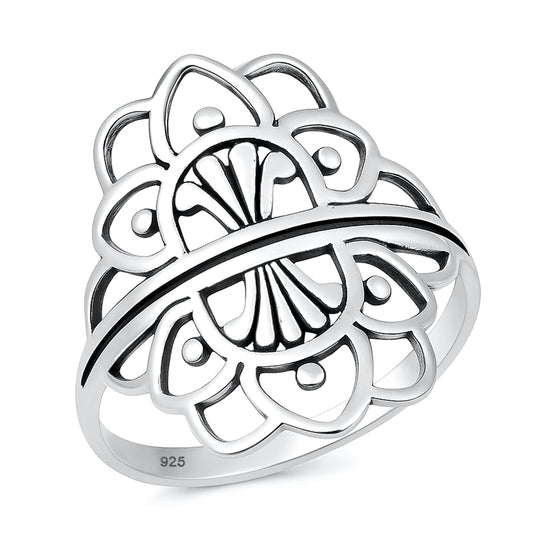 Silver Ring - Mandala