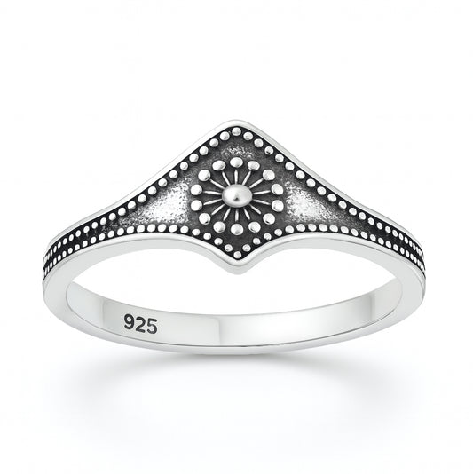 Silver Ring - Sunburst