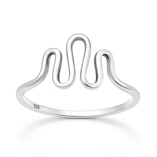 Silver Ring - Wave