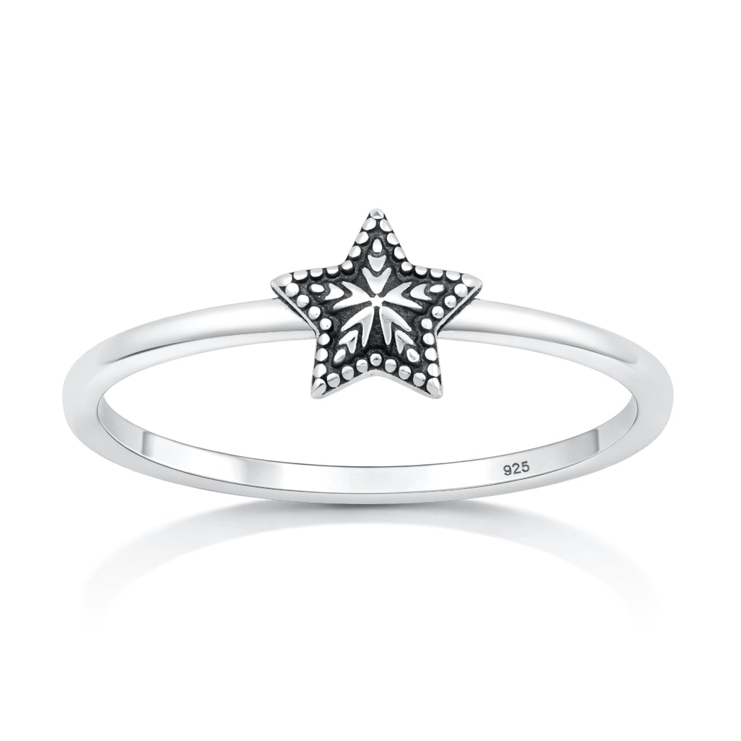 Silver Ring - Star