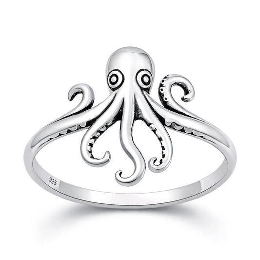 Silver Ring - Octopus
