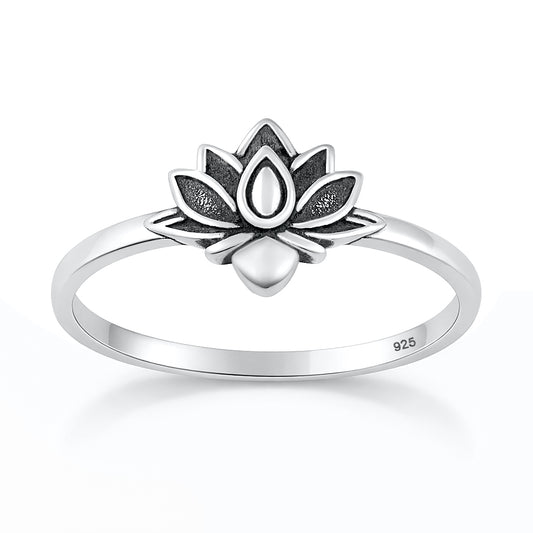 Silver Ring - Lotus