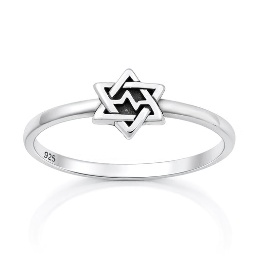 Silver Ring - Star of David