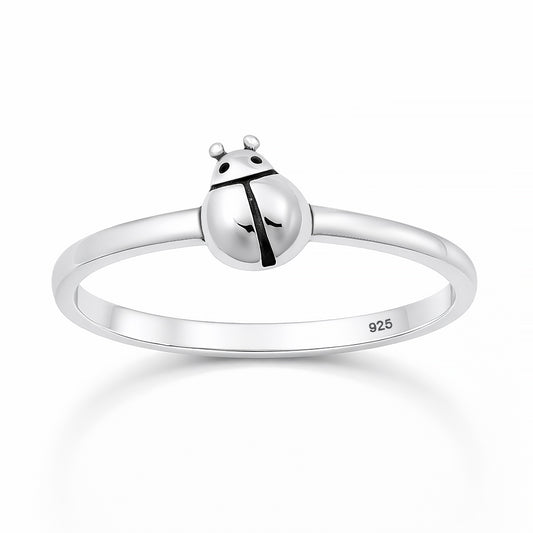 Silver Ring - Ladybug