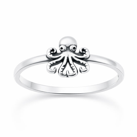 Silver Ring - Octopus