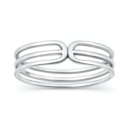 Silver Ring - Triple Band