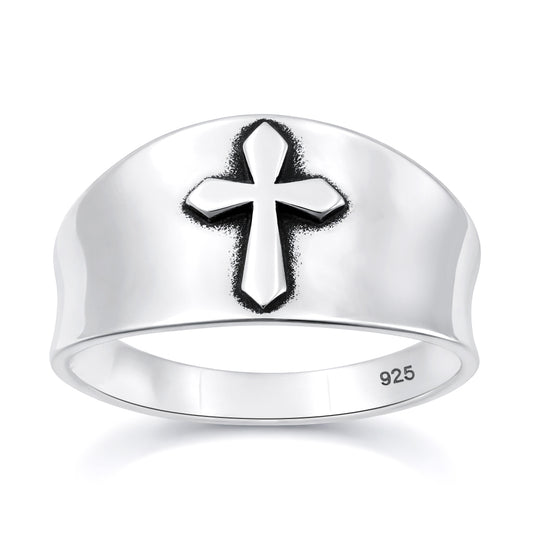 Silver Ring - Cross