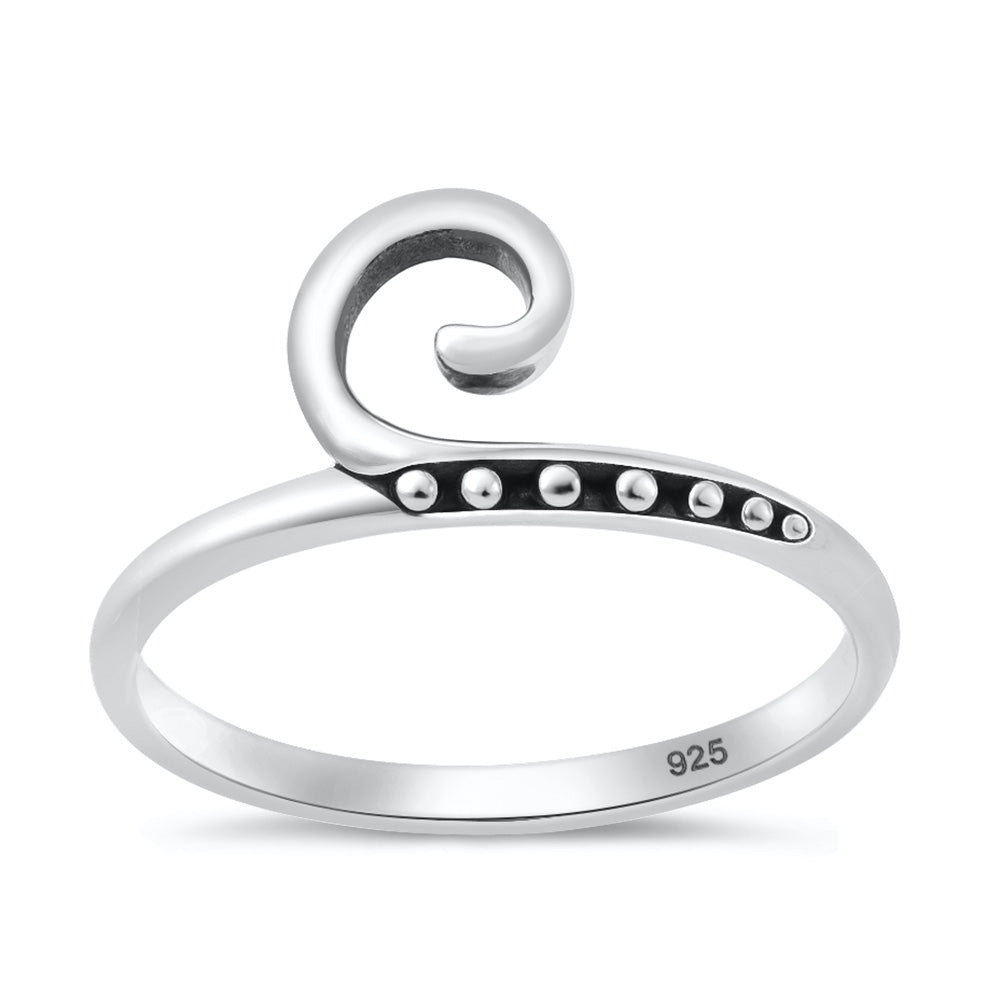 Silver Ring - Wave Design