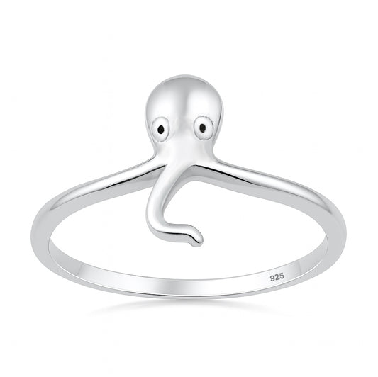 Silver Ring - Octopus