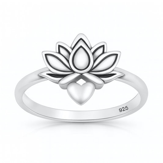Silver Ring - Lotus