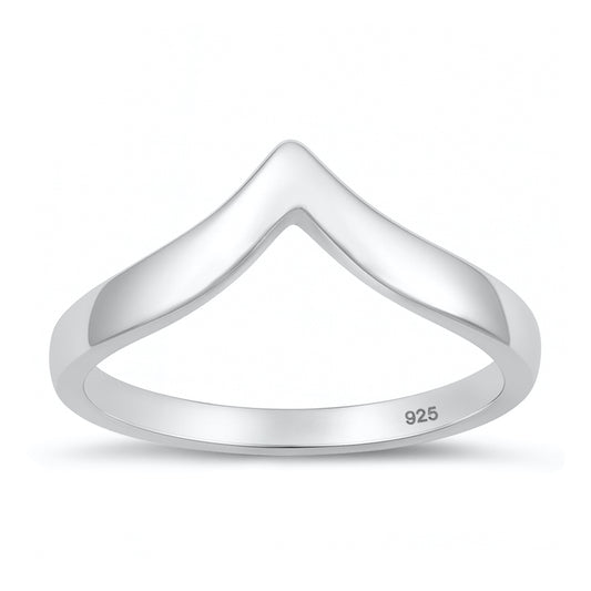 Silver Ring - V-Shape