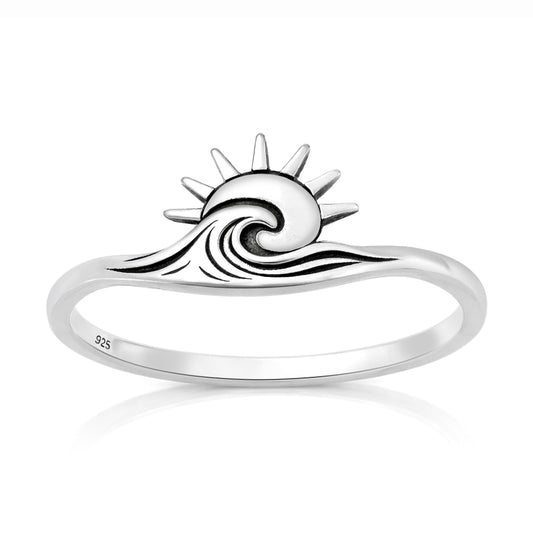 Silver Ring - Sun & Wave