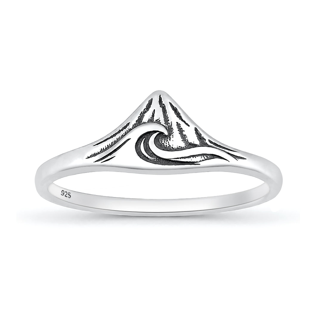 Silver Ring - Mountain & Ocean