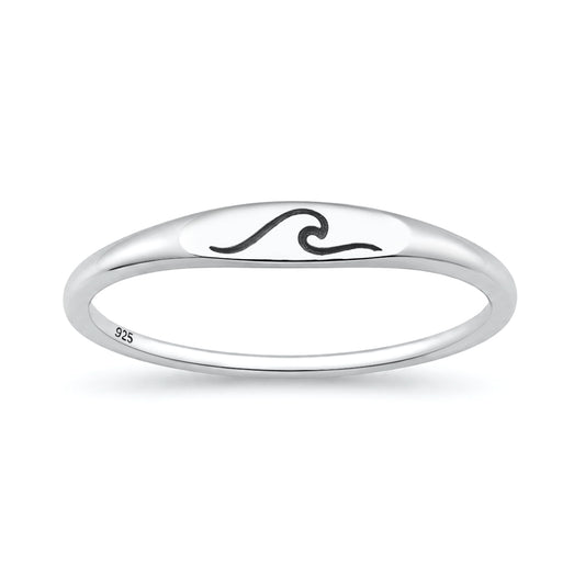 Silver Ring - Wave