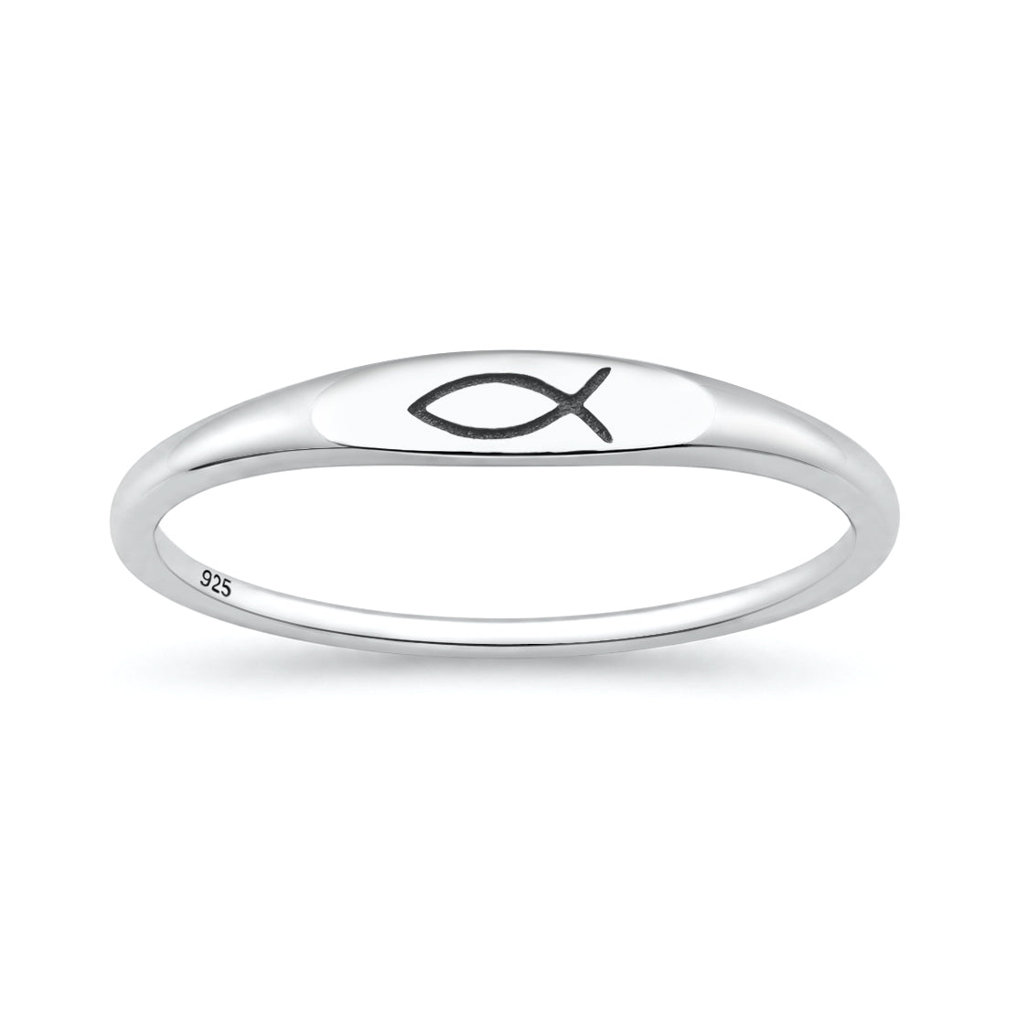 Silver Ring - Christian Fish