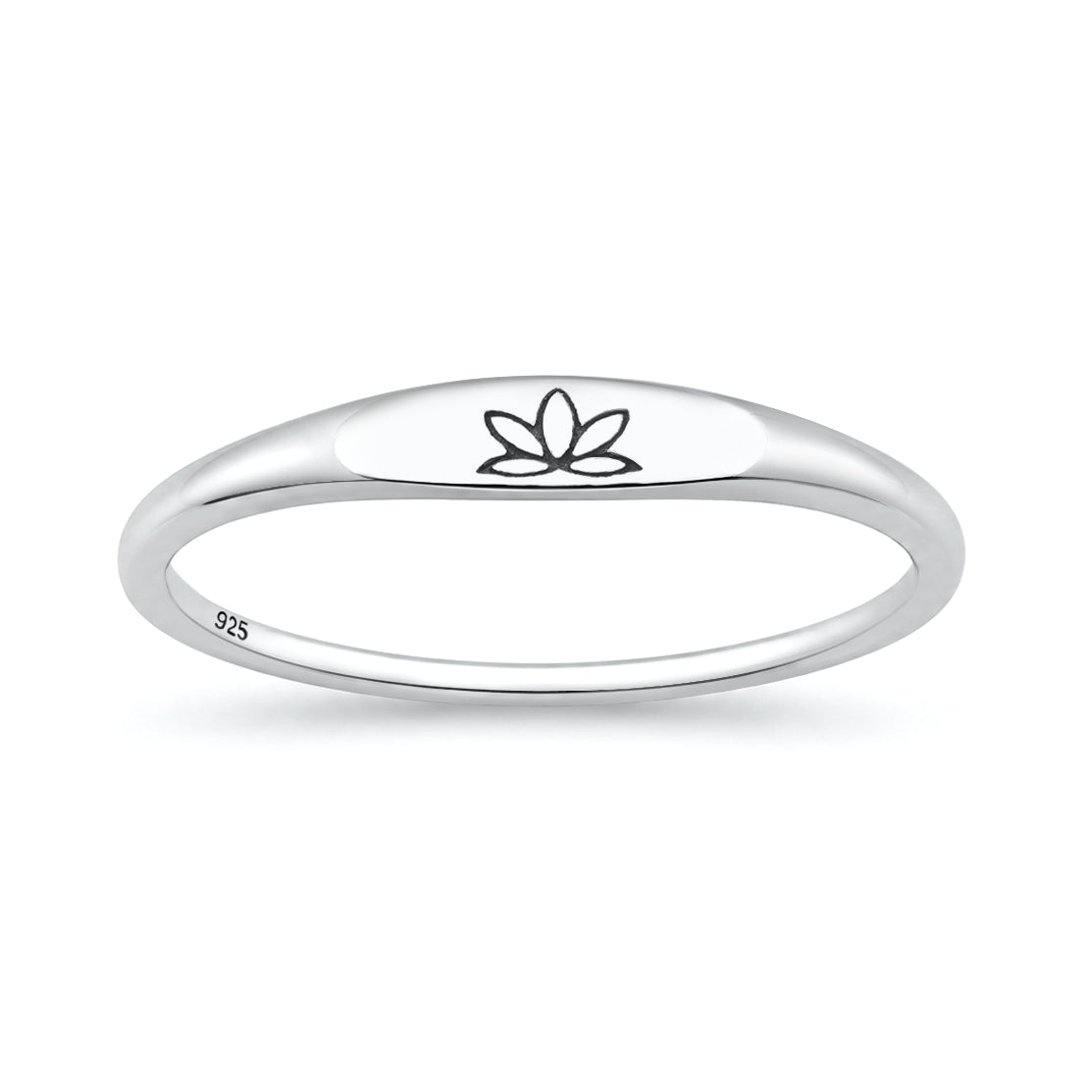 Silver Ring - Lotus Flower