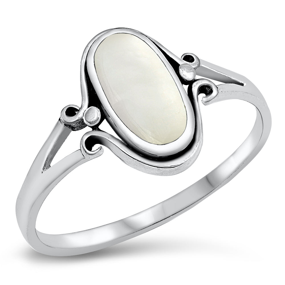 Silver Stone Ring