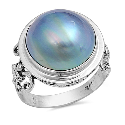 Silver Ring W/ Pearl