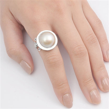 Silver Ring W/ Pearl